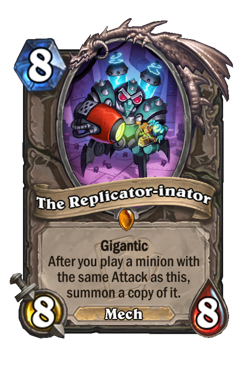The Replicator-inator Hearthstone kártya