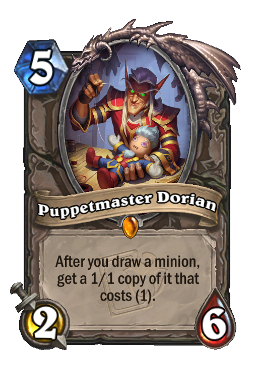 Puppetmaster Dorian Hearthstone kártya