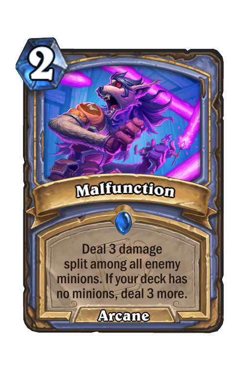 Malfunction Hearthstone kártya