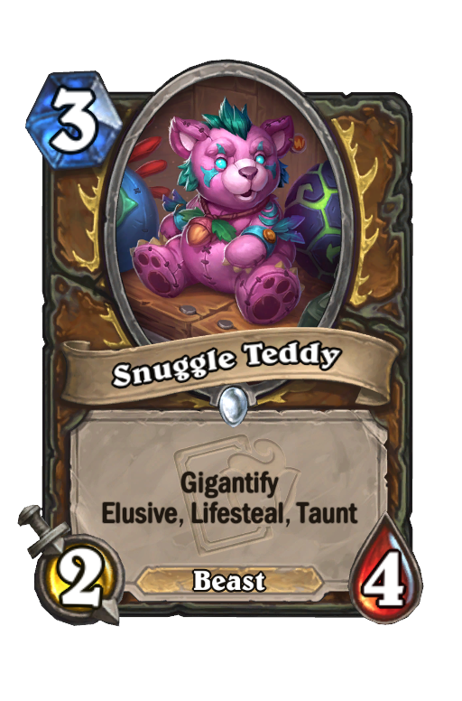 Snuggle Teddy Hearthstone kártya