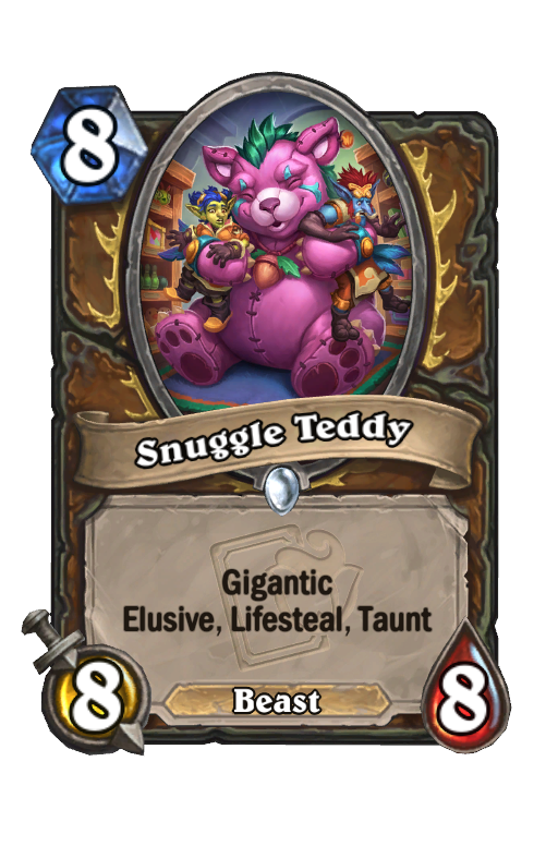 Snuggle Teddy Hearthstone kártya
