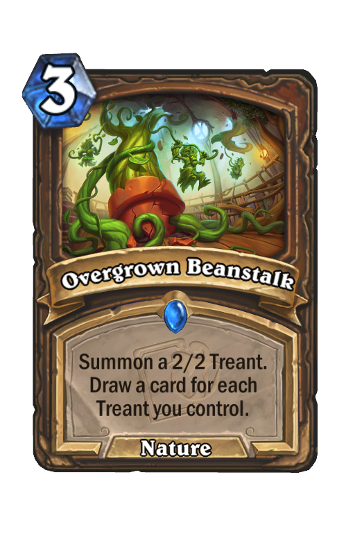 Overgrown Beanstalk Hearthstone kártya