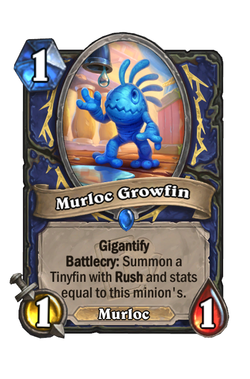 Murloc Growfin Hearthstone kártya