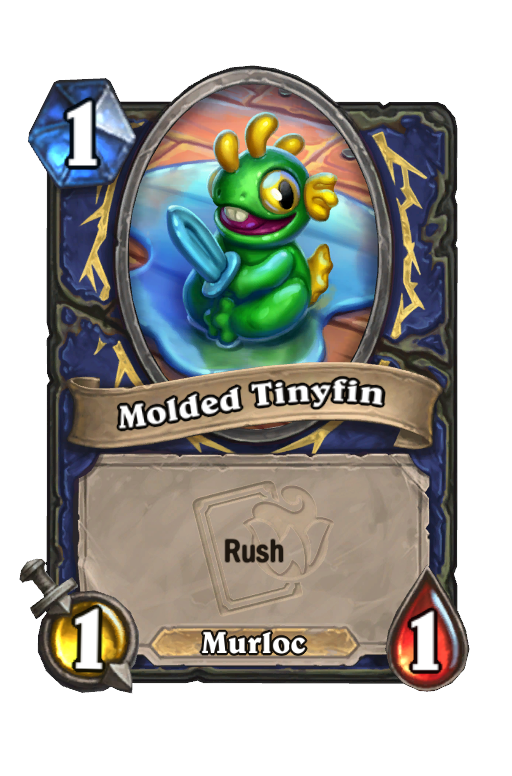 Molded Tinyfin Hearthstone kártya