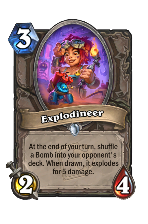 Explodineer Hearthstone kártya