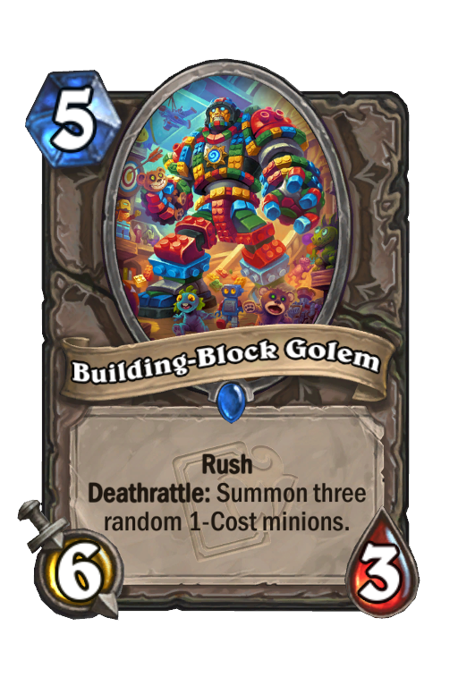 Building-Block Golem Hearthstone kártya