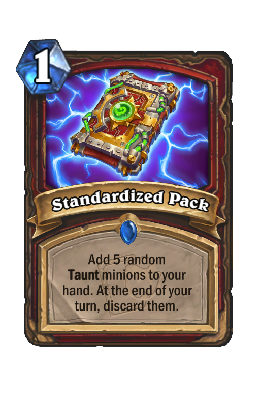 Standardized Pack Hearthstone kártya