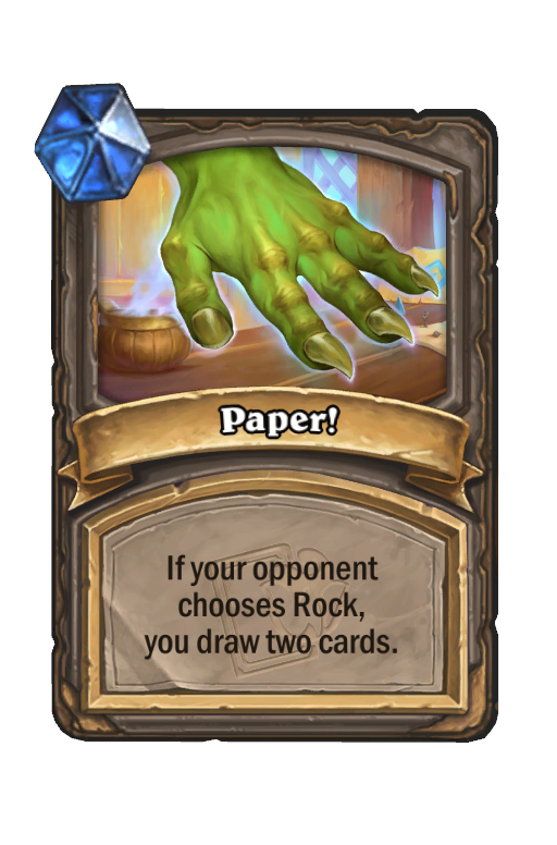 Paper! Hearthstone kártya