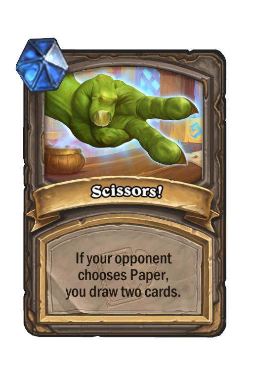 Scissors! Hearthstone kártya