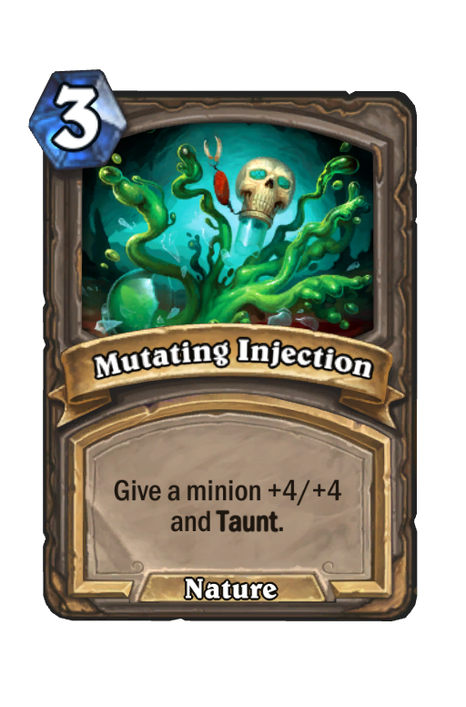 Mutating Injection Hearthstone kártya