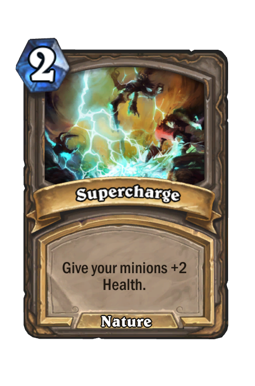 Supercharge Hearthstone kártya