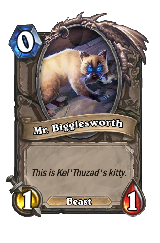 Mr. Bigglesworth Hearthstone kártya