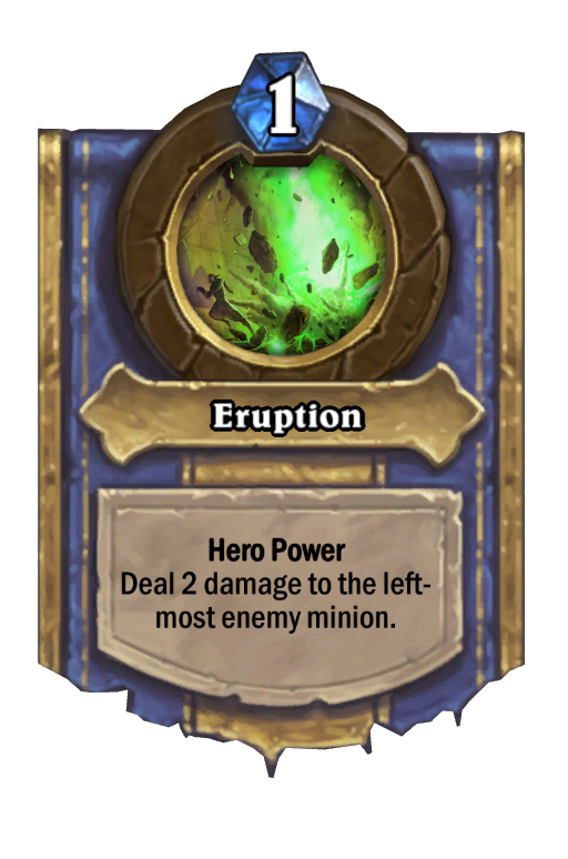Eruption Hearthstone kártya