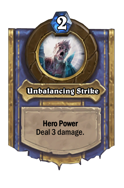 Unbalancing Strike Hearthstone kártya