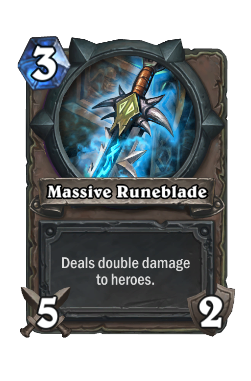 Massive Runeblade Hearthstone kártya