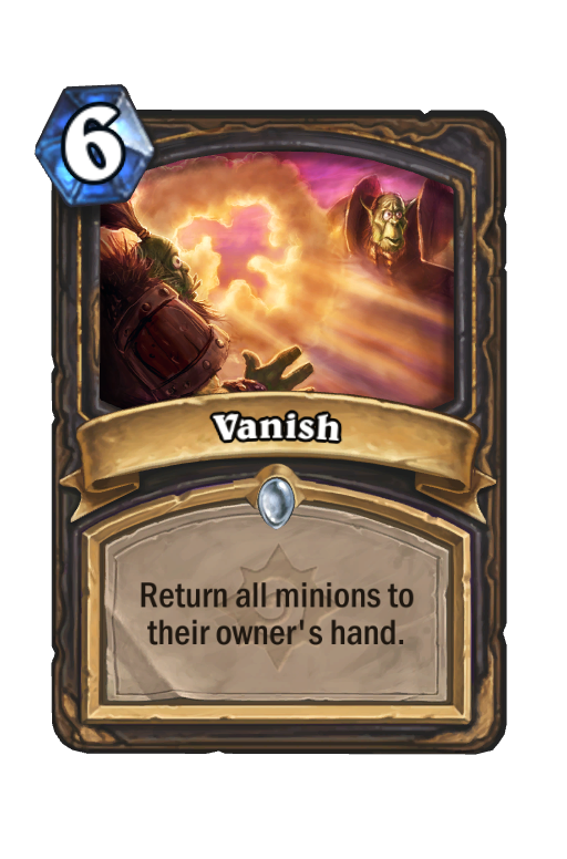 Vanish Hearthstone kártya