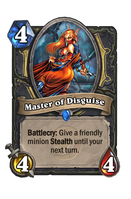 Master of Disguise Hearthstone kártya