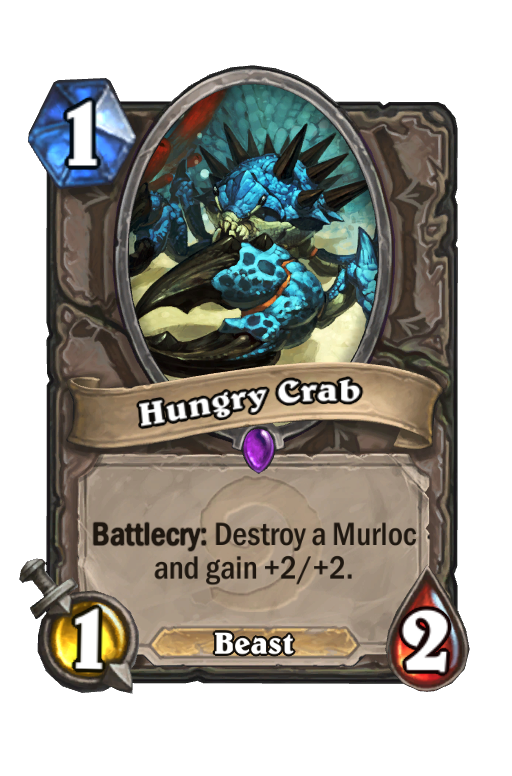Hungry Crab Hearthstone kártya