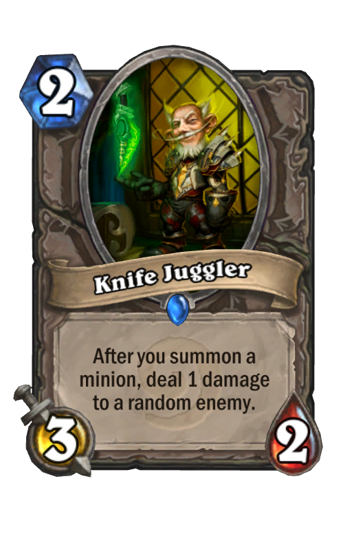 Knife Juggler Hearthstone kártya