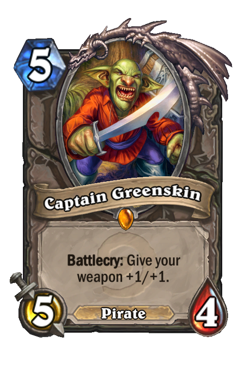 Captain Greenskin Hearthstone kártya