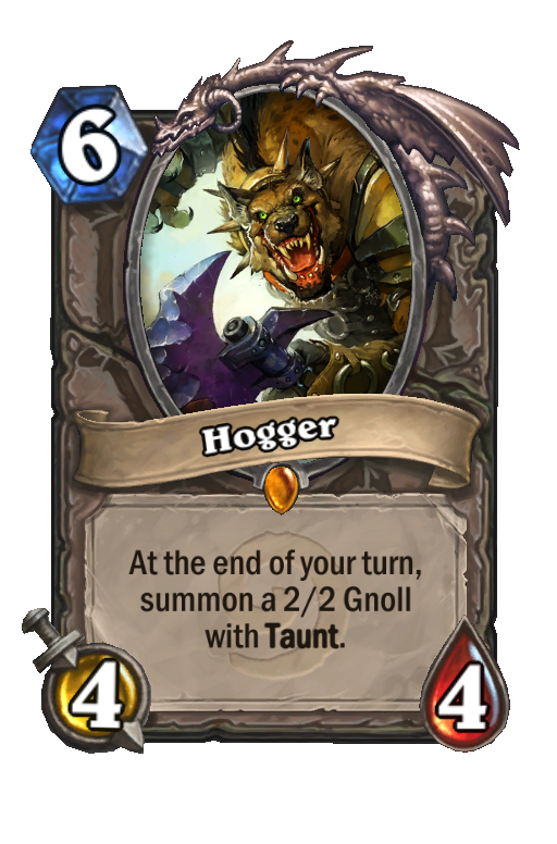 Hogger Hearthstone kártya