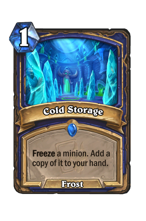 Cold Storage Hearthstone kártya