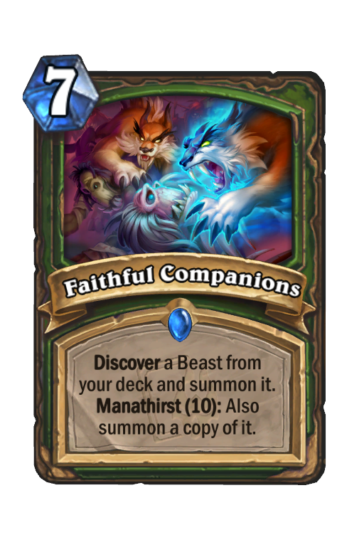 Faithful Companions Hearthstone kártya