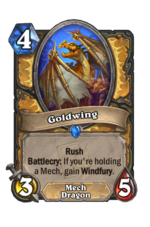 Goldwing Hearthstone kártya
