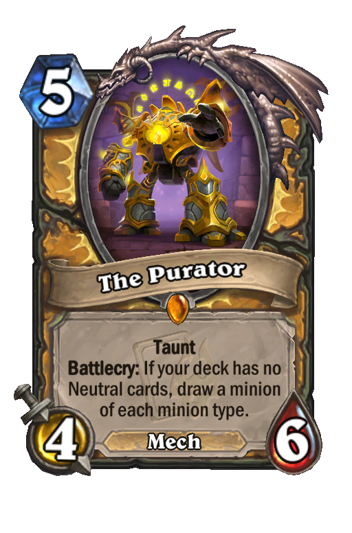 The Purator Hearthstone kártya