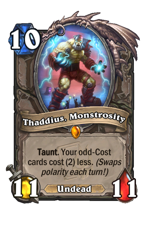 Thaddius, Monstrosity Hearthstone kártya