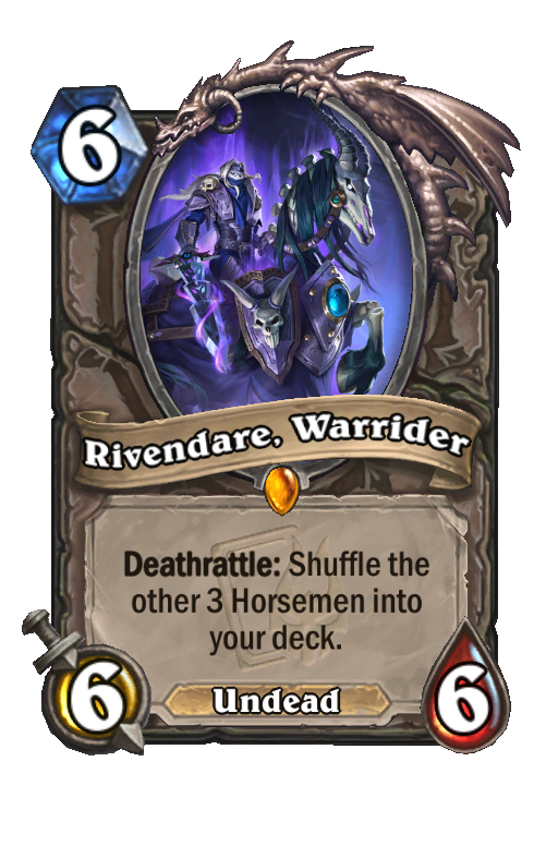 Rivendare, Warrider Hearthstone kártya