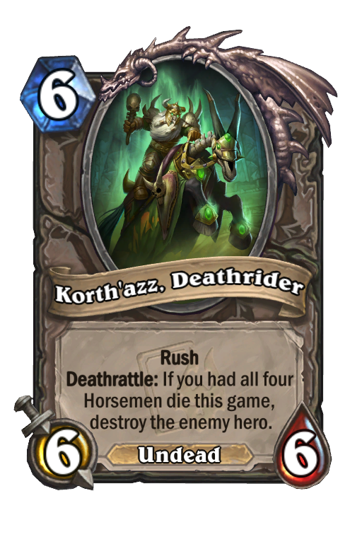 Korth'azz, Deathrider Hearthstone kártya