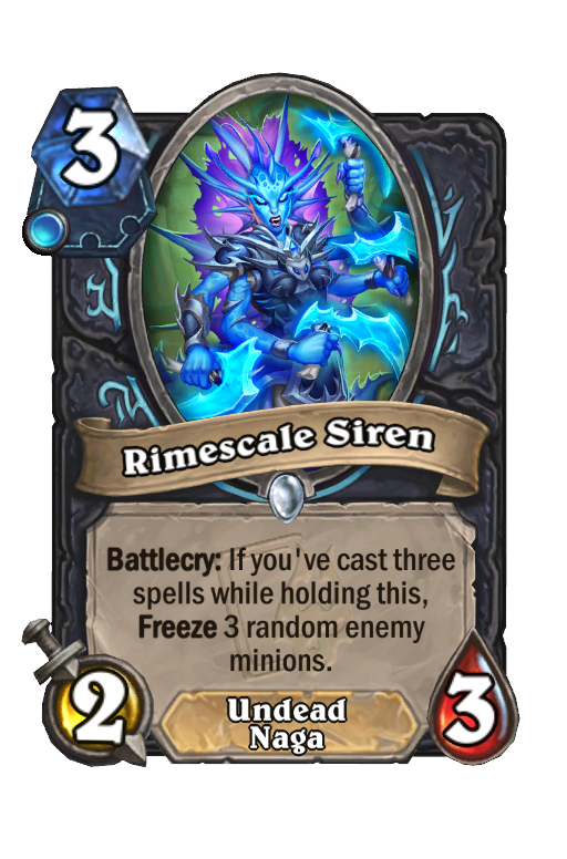 Rimescale Siren Hearthstone kártya
