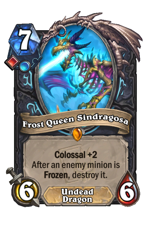 Frost Queen Sindragosa Hearthstone kártya