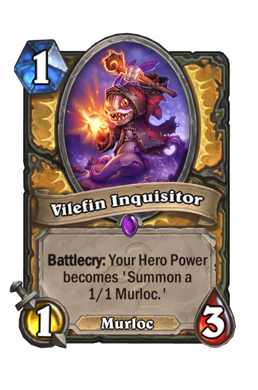 Vilefin Inquisitor Hearthstone kártya