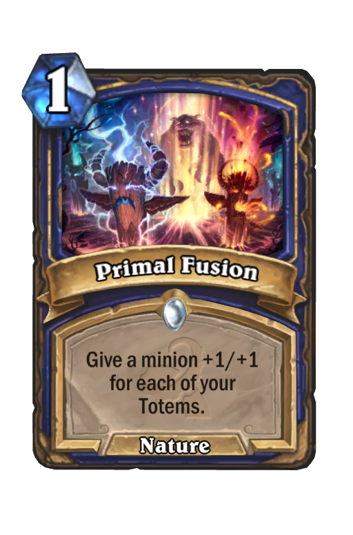 Primal Fusion Hearthstone kártya