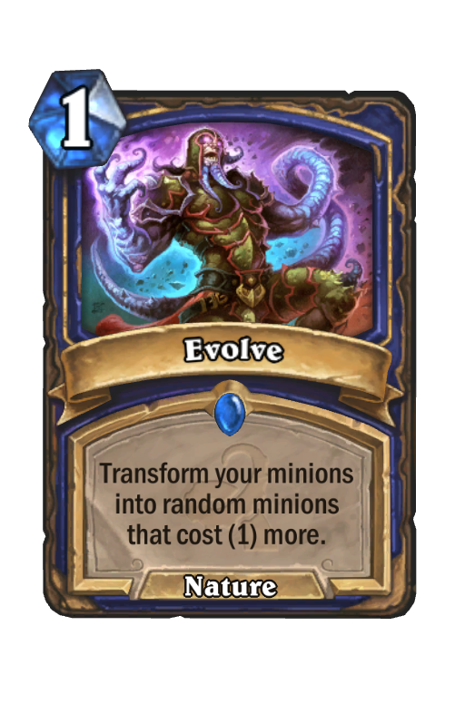 Evolve Hearthstone kártya