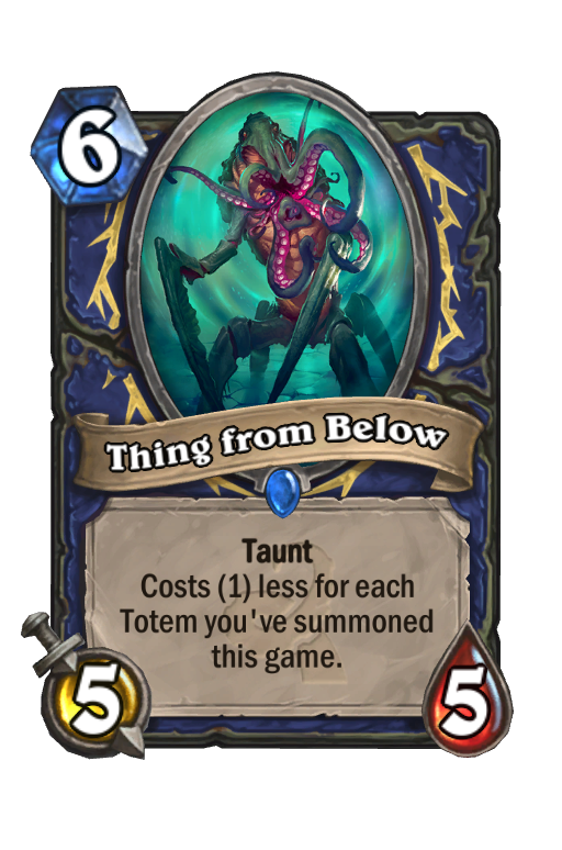 Thing from Below Hearthstone kártya