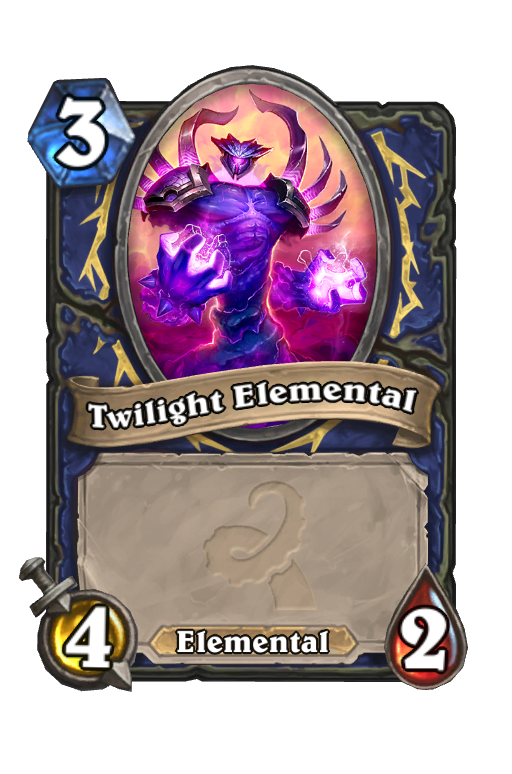 Twilight Elemental Hearthstone kártya