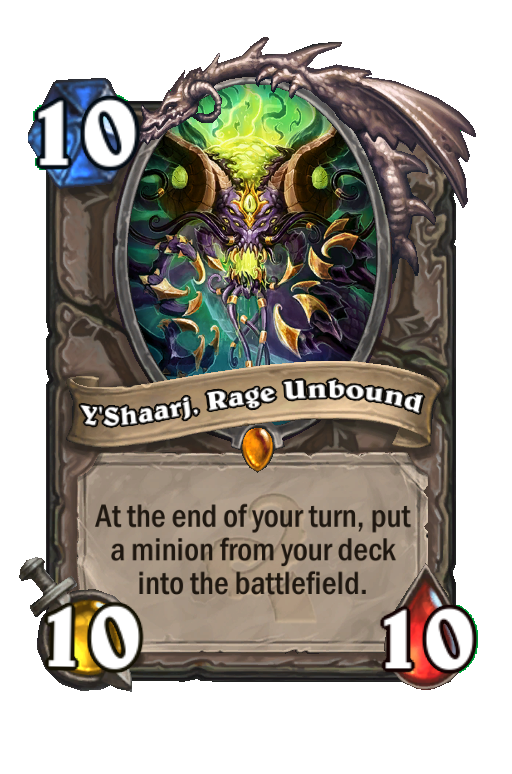 Y'Shaarj, Rage Unbound Hearthstone kártya