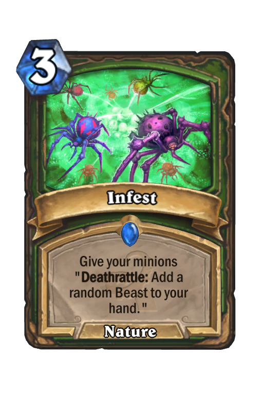 Infest Hearthstone kártya