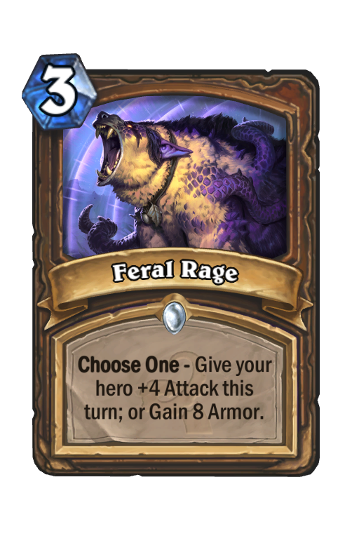 Feral Rage Hearthstone kártya