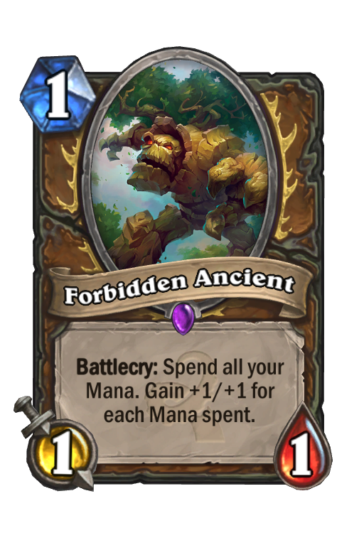 Forbidden Ancient Hearthstone kártya