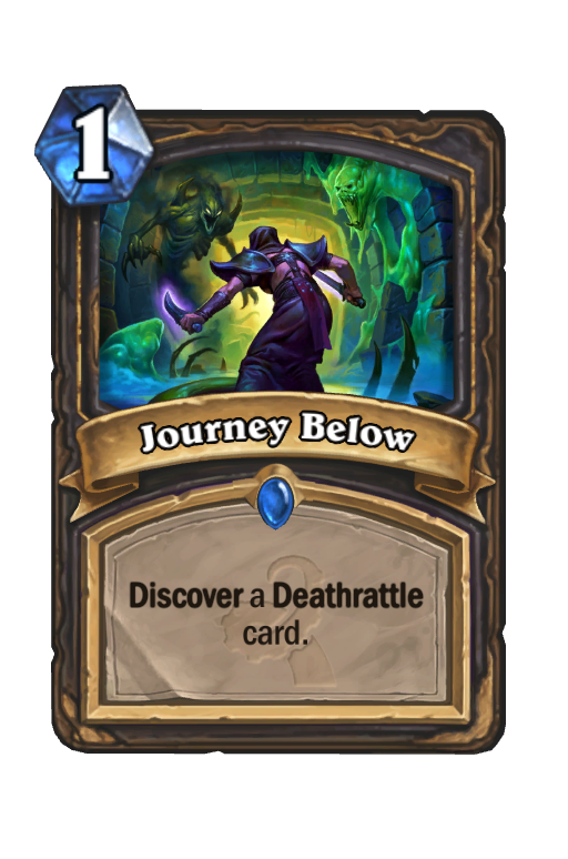 Journey Below Hearthstone kártya