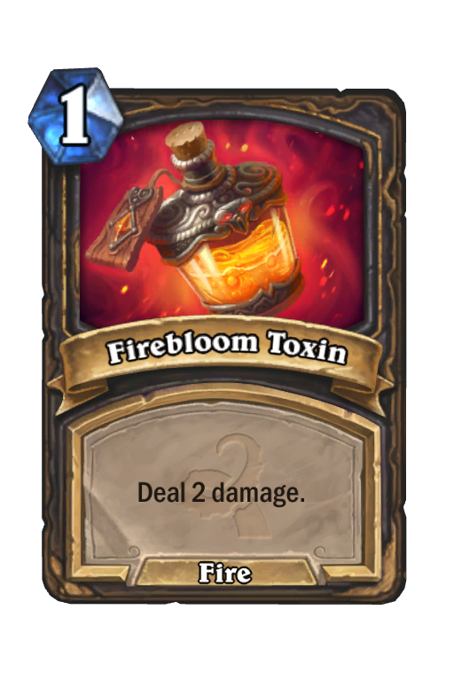 Firebloom Toxin Hearthstone kártya