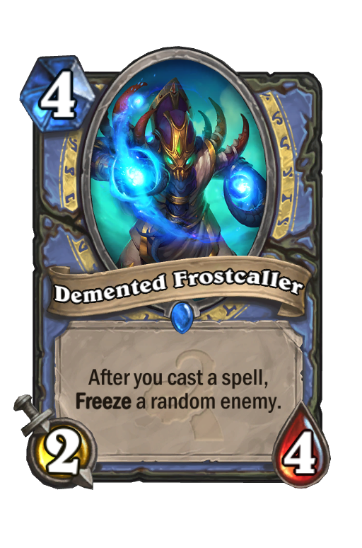 Demented Frostcaller Hearthstone kártya