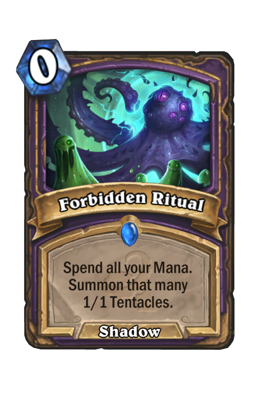 Forbidden Ritual Hearthstone kártya