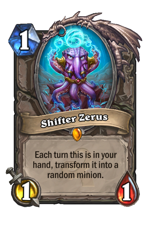 Shifter Zerus Hearthstone kártya