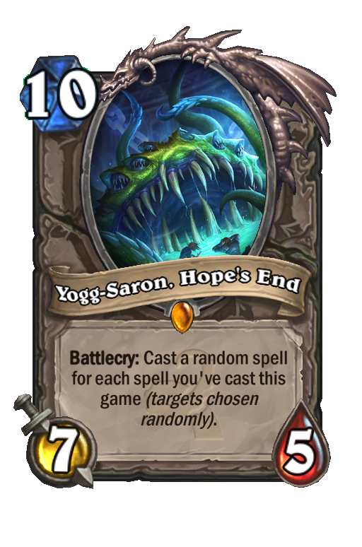 Yogg-Saron, Hope's End Hearthstone kártya