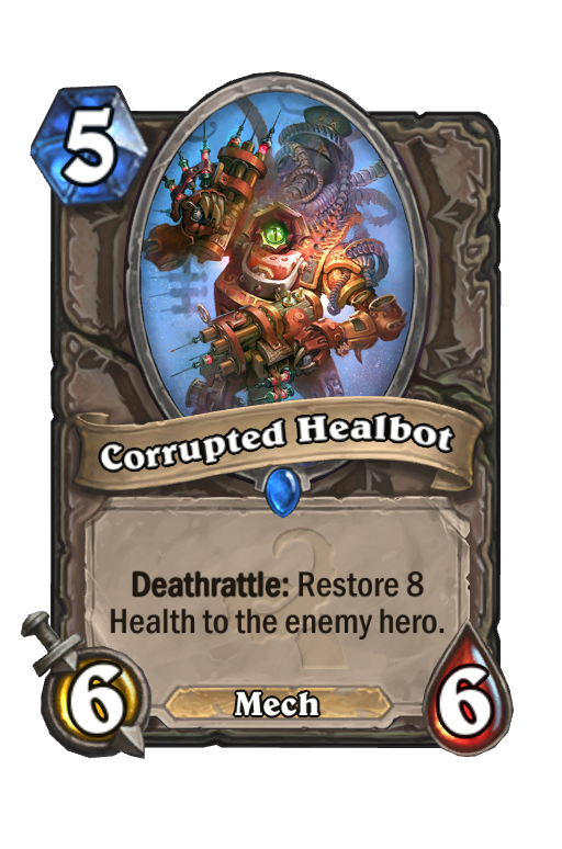 Corrupted Healbot Hearthstone kártya